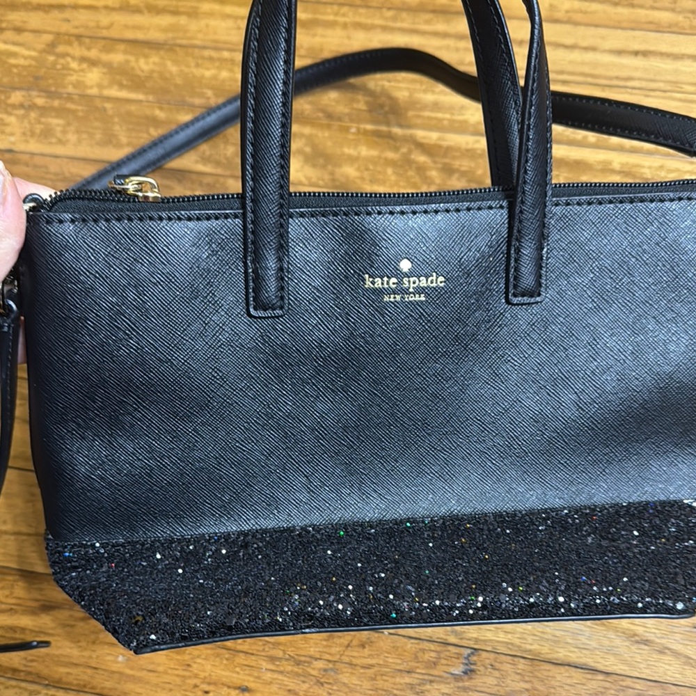 Kate Spade Black Crossbody Bag with Structured Design